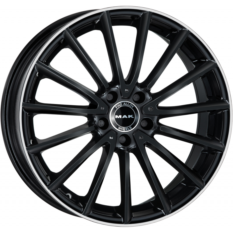 MAK Komet 7,5x17 5/112 ET45 d-66,6 Gloss Black Mirror Ring (F7570KMGL45WS3X)