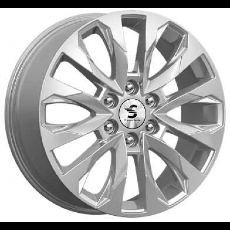 КиК КР007 (Pajero Sport) 8,0x20 6/139,7 ET38 d-67,1 Elite Silver (Арт.78990)
