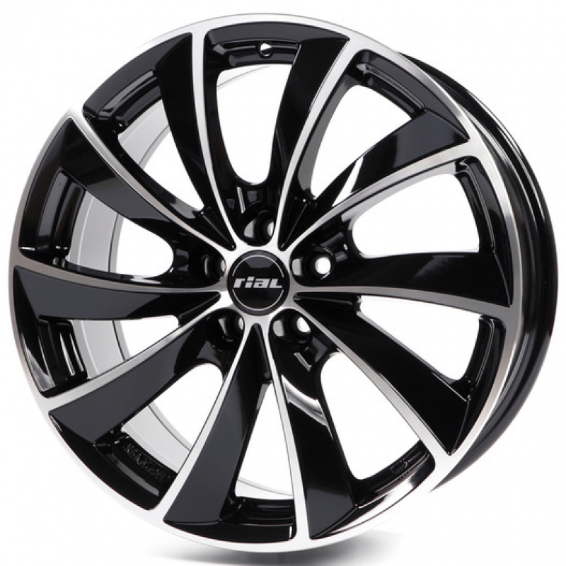 Rial Lugano 7,5x17 5/100 ET36 d-63,3 Diamond Black Frontpolished (LU75736B33-1)