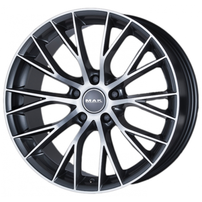 MAK Munchen 9,5x20 5/112 ET35 d-76 Gun Met-Mirror Face (F9520MUQM35W)