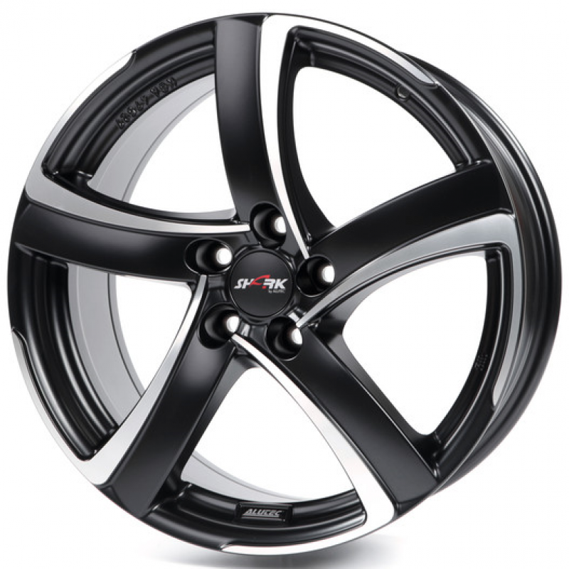 Alutec Shark 7,5x17 5/100 ET35 d-63,3 Racing Black Frontpolished (SH75735B33-5)