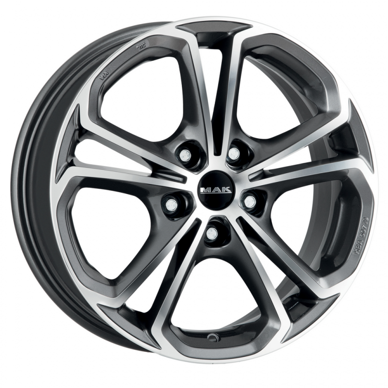 MAK Hessen 7,0x17 5/120 ET41 d-67,1 Gun Met-Mirror Face (F7070HEQM41IO3X)
