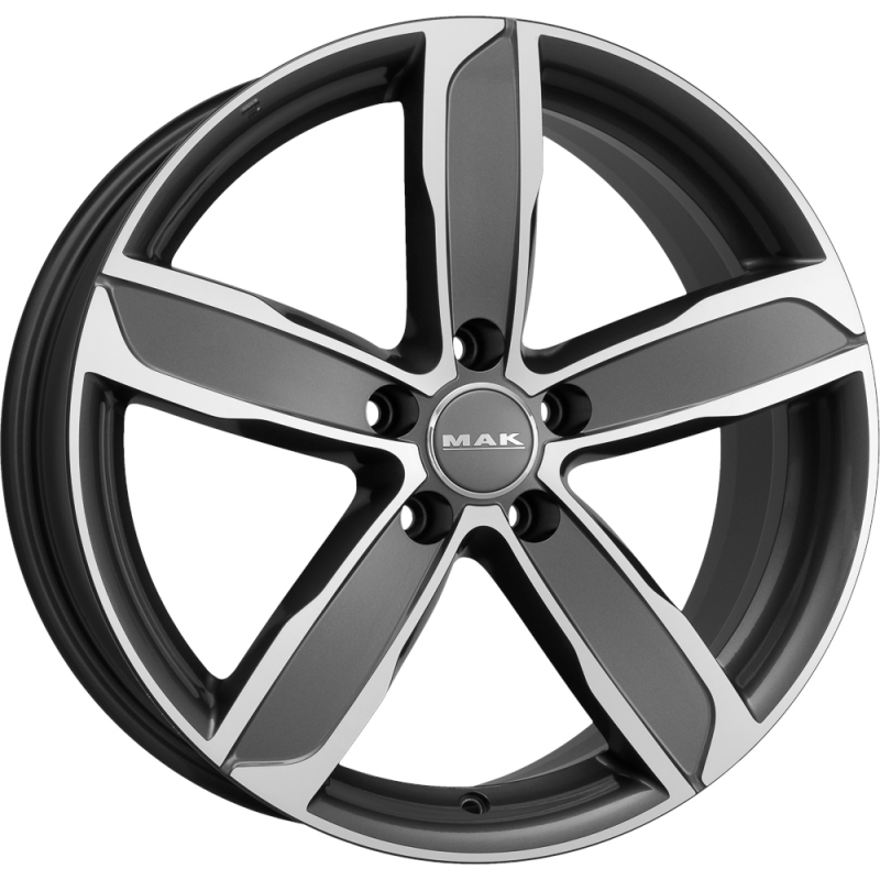 MAK Stadt 8,0x18 5/112 ET50 d-57,1 Gun Met-Mirror Face (F8080DAQM50WE4X)