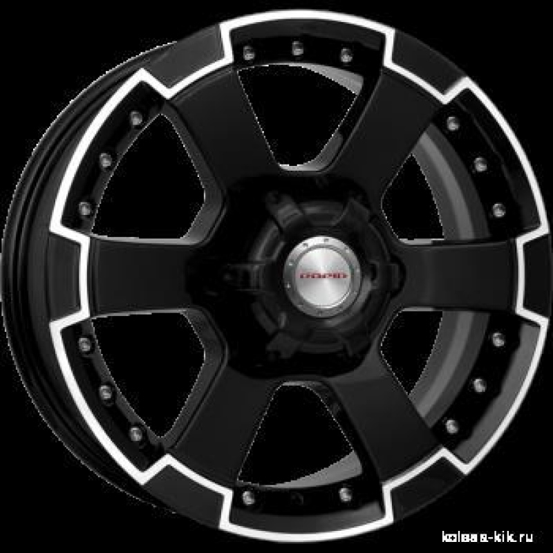 КиК М56 (КС593) 7,0x16 6/139,7 ET38 d-67,1 алмаз черный (Арт.r13542) Оригинал
