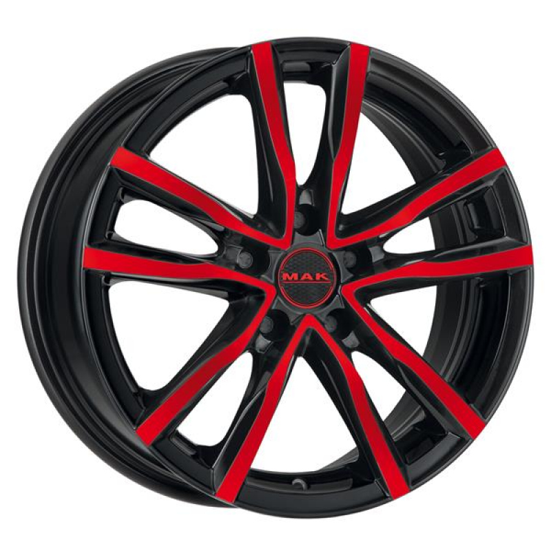 MAK Milano 7,0x17 5/114,3 ET40 d-76 Black and Red (F7070MIBR40FF)