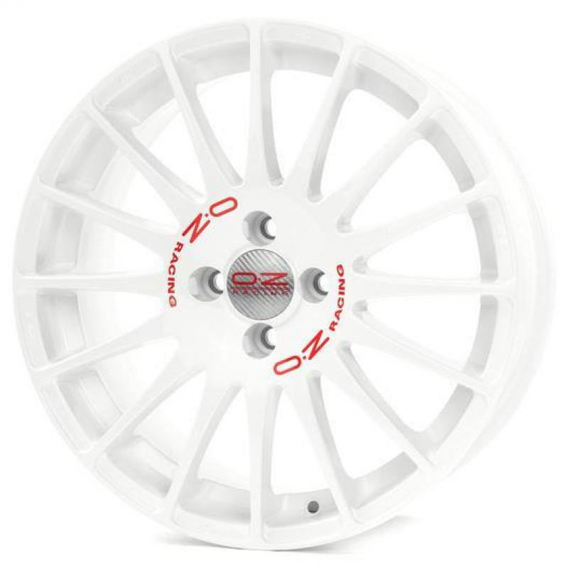 OZ Superturismo WRC 7,0x17 5/114,3 ET45 d-75 White Red Lettering (W0167220233) d-L