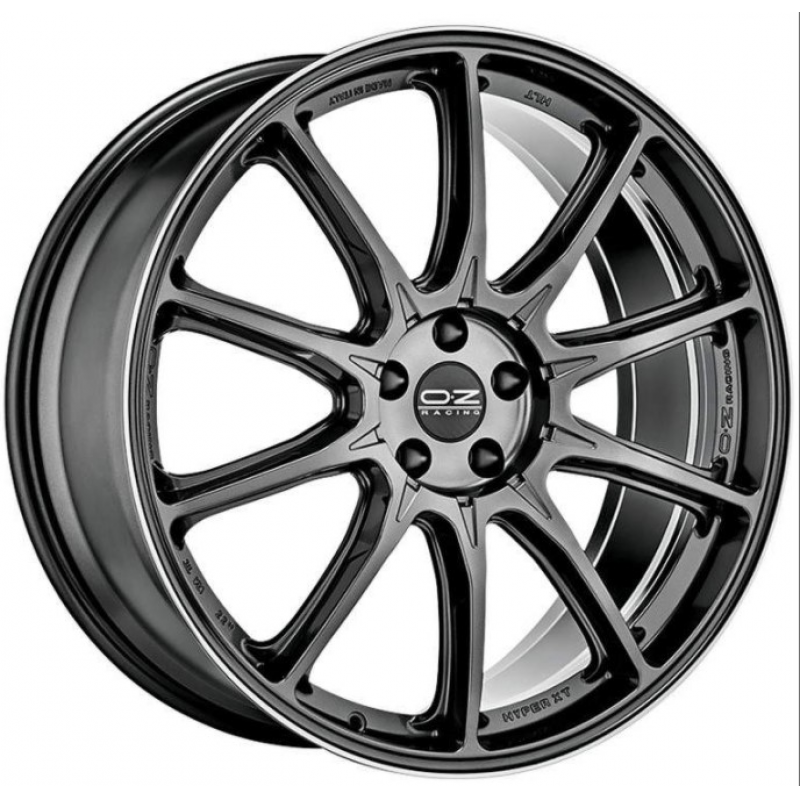 OZ Hyper XT HLT 9,0x21 5/112 ET37 d-79 Star Graphite Diamond Lip (W01A87203D6) d-XL