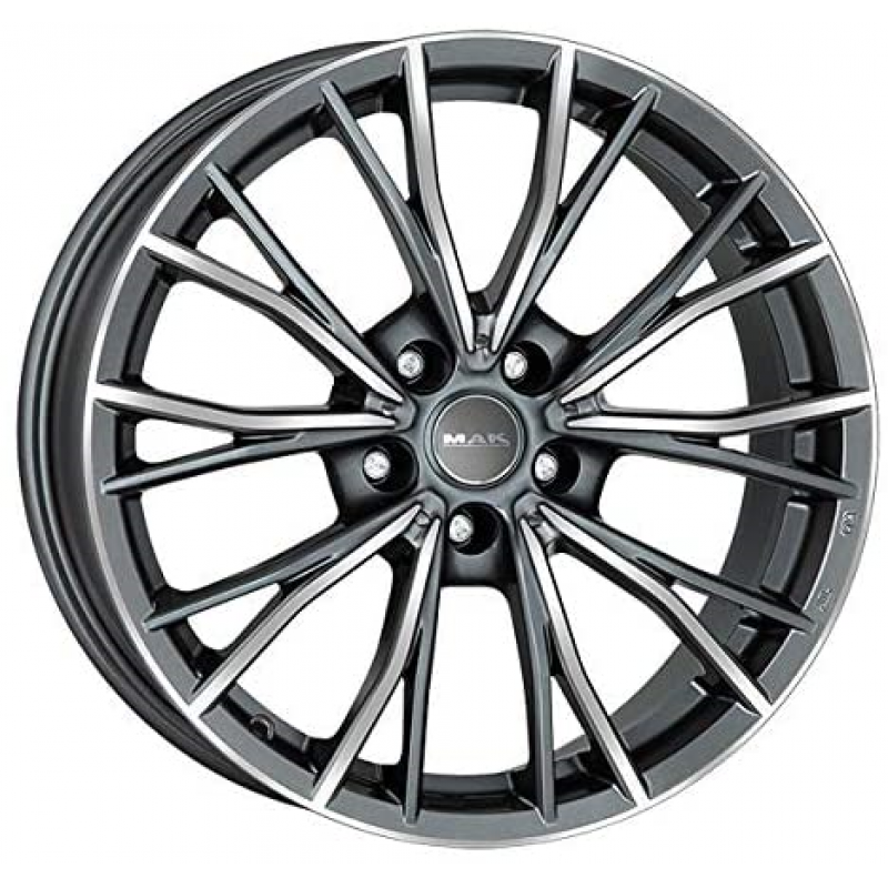 MAK Mark 7,5x17 5/120 ET34 d-72,6 Gun Met-Mirror Face (F7570MKQM34IBX)