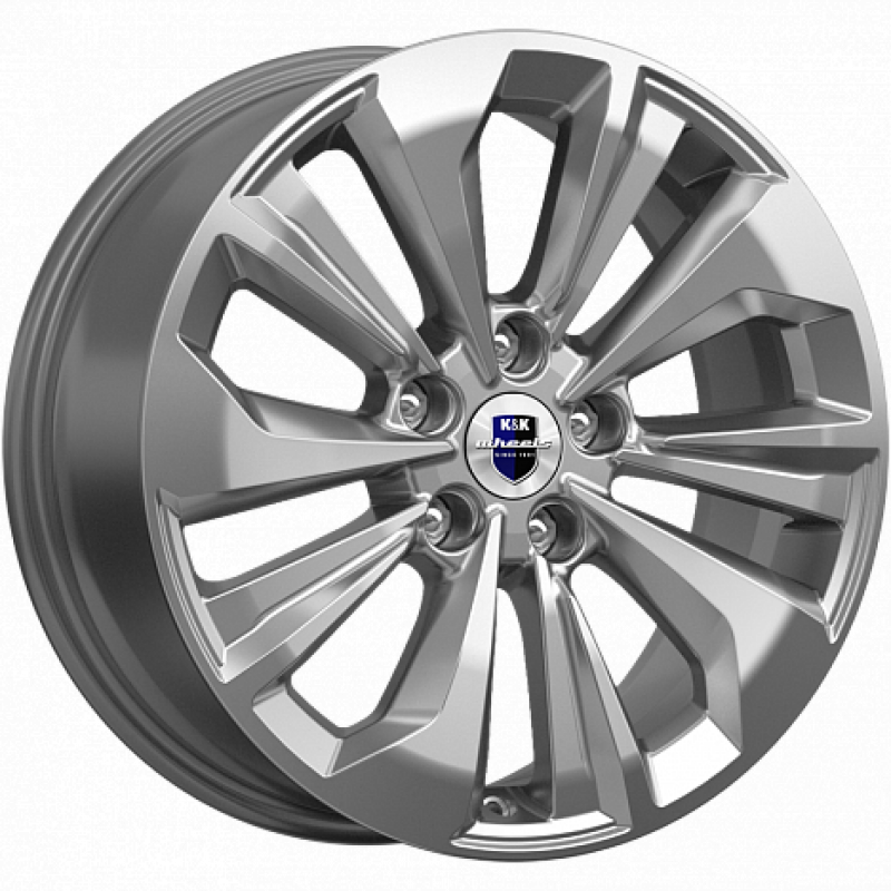 КиК Авиор (КС936) 7,0x17 5/108 ET50 d-63,35 дарк платинум брайт (Арт.76631)