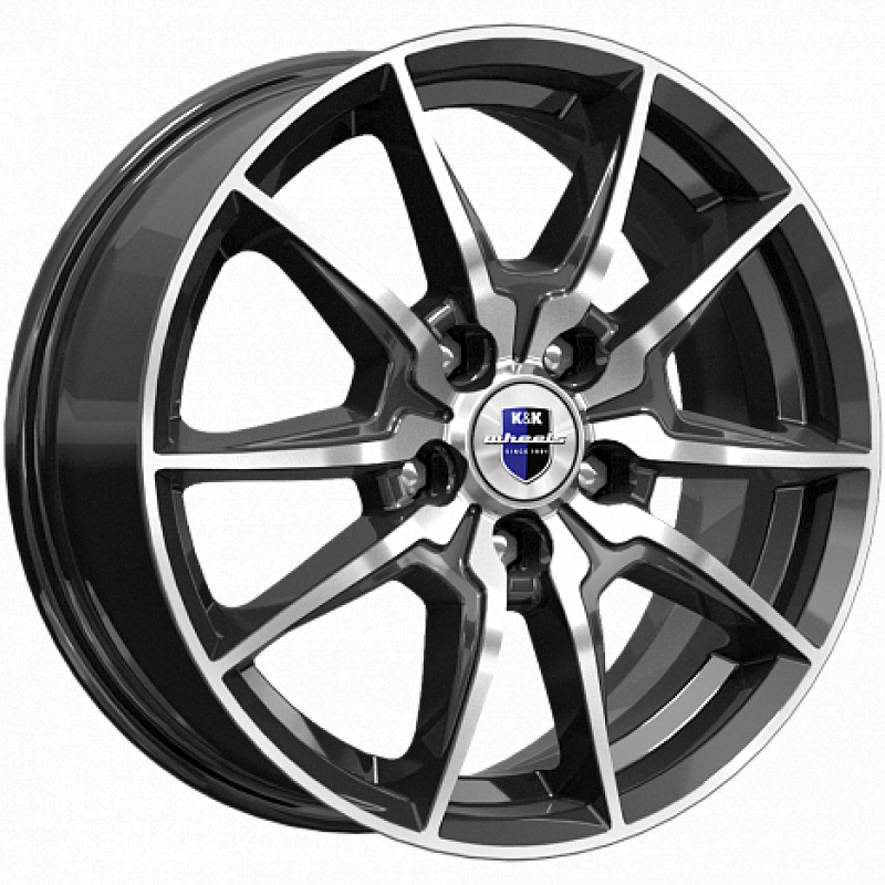 КиК Адамар (КС886) 6,5x16 5/114,3 ET45 d-66,1 алмаз чёрный (Арт.76991)