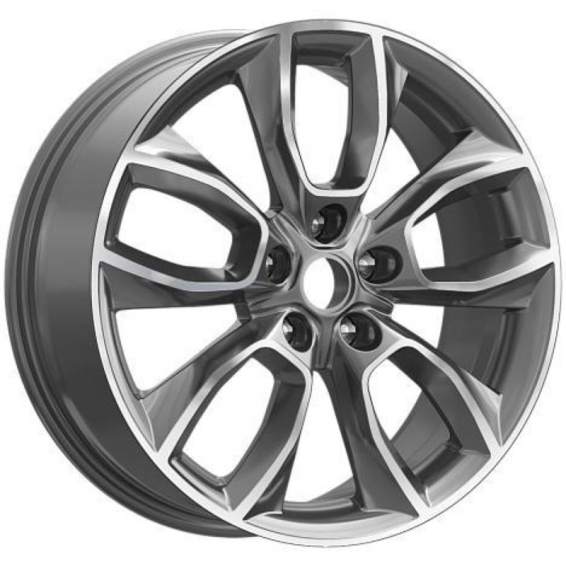 КиК КР001 (Uni-S/CS55 Plus/Belgee X70) 7,0x18 5/114,3 ET45 d-60,1 Diamond Gloss Graphite (Арт.84280)