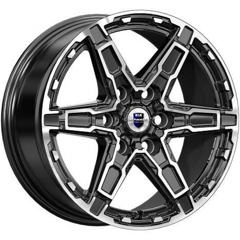 КиК Дистрикт (КС1159) 8,0x18 6/139,7 ET42 d-100,1 алмаз чёрный (Арт.83764)