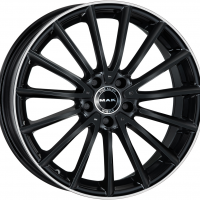 MAK Komet 8,0x19 5/112 ET43 d-66,6 Gloss Black Mirror Ring (F8090KMGL43WS3X)