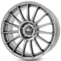 OZ Superturismo LM 9,5x19 5/112 ET21 d-66,46 Matt Graphite Silver Lettering (W0185300346)