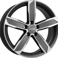 MAK Stadt 8,0x18 5/112 ET50 d-57,1 Gun Met-Mirror Face (F8080DAQM50WE4X)