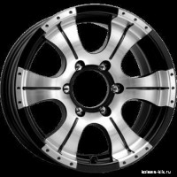 КиК Байконур (КС465М) 8,0x16 5/139,7 ET20 d-110,1 алмаз чёрный (Арт.75678)