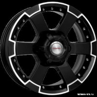 КиК М56 (КС593) 7,0x16 6/139,7 ET38 d-67,1 алмаз черный (Арт.r13542) Оригинал