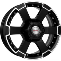 КиК М56 (КС593) 7,0x16 6/139,7 ET20 d-67,1 алмаз черный (Арт.13534)