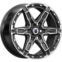 КиК Дистрикт (КС1159) 8,0x18 6/139,7 ET35 d-67,1 алмаз чёрный (Арт.83760)