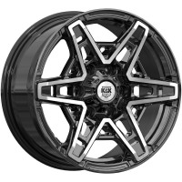 КиК Блэкберн (КС1129) 8,0x17 6/139,7 ET25 d-77,9 алмаз чёрный (Арт.83034)