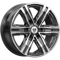 КиК R8 (КС1174) 7,5x17 6/114,3 ET30 d-66,1 алмаз чёрный (Арт.84136)